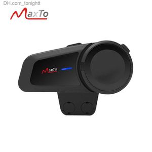 Maxto M2 Waterproof 6 Riders 1000m Motocykl Bluetooth 5.0 FM MP3 Hełm Casco Intercom Intercons Interphones Zestaw słuchawkowy Q230830