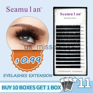 False Eyelashes Mulan Dream Eyelashes Extensions High Quality JBCDL Curl Volume Lashes Makeup Matte Black Silk cilios For Salon Wholesale x0830