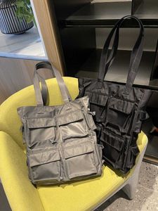 Novo estilo de trabalho um ombro grande saco nova moda estilo casual tecido de náilon bolsa multi bolso alta capacidade sacola 230830