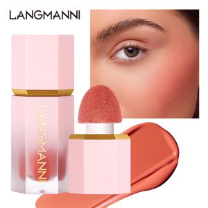 Blush Liquido Guancia Gel Nutriente Crema Impermeabile Multiuso Occhi Labbra Trucco Stick Cosmetici con Spugna 230829