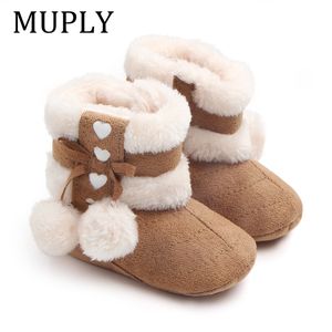 Stiefel Winter-Schneestiefel für geborene Babys, Stiefeletten, halten warm, Plüsch innen, rutschfest, für Babys, Kleinkinder, niedliche Schuhe mit weichem Boden 230830