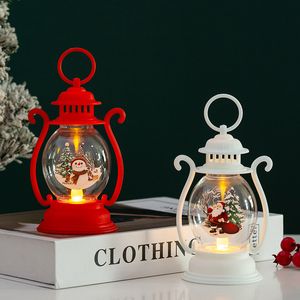 Ozdoby świąteczne dekoracje domu przenośna mała lampa LED nocna lampa choinka
