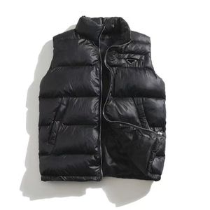 Vinter män väst kappa designer mens väst hög kvalitet stående nackröd logotyp bokstav sport casual mens coat mode mångsidig varm lättvikt utomhus tank top