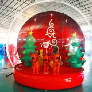 Tenda a cupola gonfiabile con globo di neve gonfiabile per Natale, San Valentino, da 3 m l x 2 mw, gigante all'aperto, con ingresso, dimensione umana, globo trasparente per feste di festival