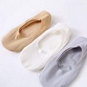 Men's Socks Ice Silk Male Hosiery Invisible Mesh Low Cut Boat Non-Slip Summer No Trace Casual Breathable Ship Classic Men