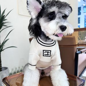 Pet Dog Sweater Vest Fashion Spring Autumn Schnauzer Teddy Faldo Puppy Knit Sleeveless Solid Color Monogrammed Embroidery Warm Pet Cat and Dog Apparel