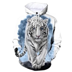 Men's Hoodies 3D Animal Tiger Printing Funny Hip Hop Couple Sweatshirts Shirt Long Sleeve Pullover