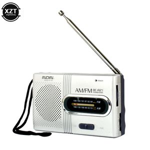 Radio 1PC Portable Mini Handheld Dual Band AM FM Music Player Speaker with Telescopic Antenna Outdoor Stereo 230830
