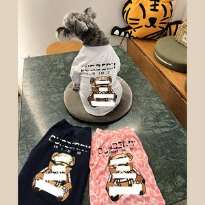 Pet Dog T Shirts Sweatshirt Schnauzer Teddy Pitbull Small Dogs Spring Summer Cotton Printed Fashion Round Neck Sports Shirt