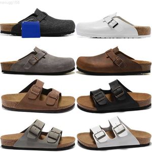 Sandals designer sandals Birkensto Shoes Boston Clogs Slippers Designer Men BASH slides slipper Soft Footbed Suede Leather Buckle Strap MEK8