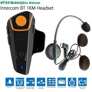 Impermeabile BT-S2 Multi BT Interphone 1000M Moto Bluetooth Citofono Intercomunicador Moto Interfones Auricolare FM MP3 Q230830