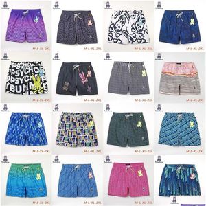 Men'S Shorts Mens Fashion Sweat Beach Skl Rabbit Psycho Bunny Surf Quick Dry European And American Style Yoga Booty For Drop 284c