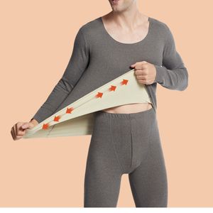 Intimo termico da uomo Set invernale da uomo Double Face Levigatura Calore Corpo sottile ed elevata elasticità Confortevole traspirante 230830