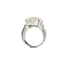 Designer DY Ring Luxus Top 5A 925 Sterling Silber Group Set Zirkon Ring für Junior Mädchen Accessoires Schmuck Hochwertiges, stilvolles, romantisches Valentinstagsgeschenk