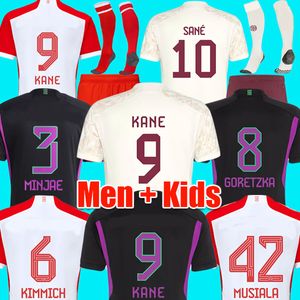 Kane Musiala 23 24 Soccer Jerseys Bayern Sane Kimmich München Muller Davies Coman Choupo-Moting 2023 2024 Football Shirt Men Kids Set Set
