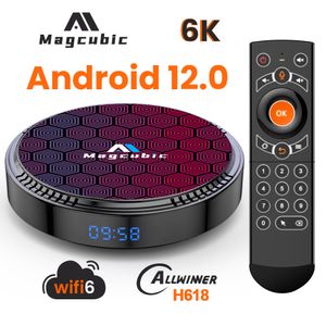Set Top Box Magcubic Android 12 Allwinner h618 TV Box Dual WiFi Wifi6 100M LAN 8k 6k 3D BT5.0 OTA 32G 64G 128G Media Player Set Top Box 230831
