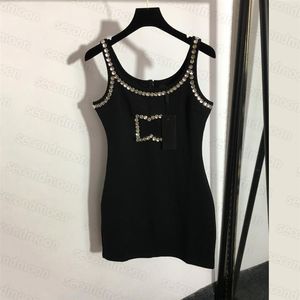 Shiny Rhinestone Sexy Dress Women Bodycon Dresses Club Party Black Dress Designer Breathable Fashion Clothing292T