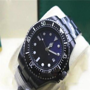 black strap men seadweller ceramic bezel stanless steel clasp 116660 automatic movement business casual mens watches318S