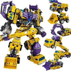 Wholesale Transformer Robots Custom NBK Robot Star Devastator 6 In 1 Transformation Toy For boy Robot Toy Truck Transformer Robot Model Kit Action Figure kids Toys