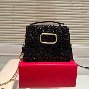 luxury bags womens handbags Designer Bag Fashion Shimmer Removable Shoulder Strap Purses Sequins Handbag Hand Evening Party Bag