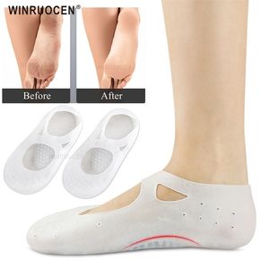 Shoe Parts Accessories WINRUOCEN Arch Support Gel Sock Silicone Foot Care Tool Protector Pain Plantar Fasciitis Orthopedic Heel Feet Insoles l230830