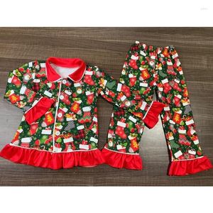 Women's Sleepwear Boys And Girls Clothes Children's Christmas Set Toddler Long-sleeved Pants Pajamas