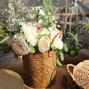 Decorative Flowers Wholesale Peony And Berry Bouquet Wedding Flower Arranging Simulationl Home Decoration Holding