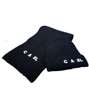 Chapéu de inverno designer cachecol masculino gorro cashmere cachecol mix designs quente na moda algodão lã luxo chapéu cachecol conjunto casquette beanies 12 cores