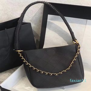 designer super large capacity HOBO hippie bag new top layer cowhide shoulder bag ladies fashion Messenger wallet full set of matching hardware