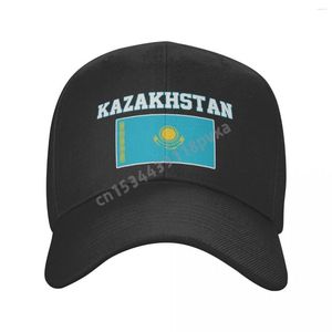 Top Caps Beyzbol şapkası Kazakistan bayrağı hayranları ülke haritası vahşi güneş gölge zirvesi erkekler için ayarlanabilir dış mekan