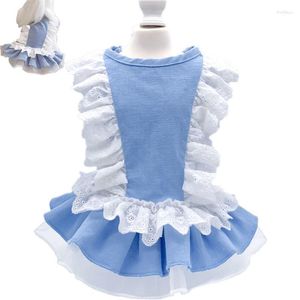 Dog Apparel Dress Lace Cute Elegant Puppy Princess Pet Party Clothes For Summer Girl Wedding Costume Decor