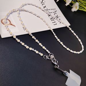 Cell Phone Straps Charms Crossbody Hanging Chain Mobile Phone Lanyard Pearl Love Pendant Hanging Neck Detachable Belt Buckle Phone Case Clip Universal 230831