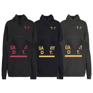 Erkek siyah kapüşonlu sweatshirt kapüşonlu mektup baskı erkek hoodie kadın hoodies gevşek artı boyutta kazak dış giyim tasarımcısı sweatshirts Amerikan moda markası