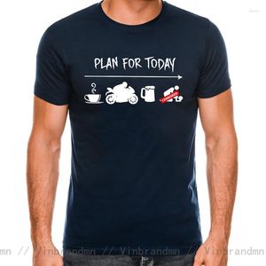 Men's T Shirts Geek Funny Eat Sleep Motorcycle Shirt Dirt Biker Tshirt Plan For Today Drink Coffee Riding Beer And Women T-shirts