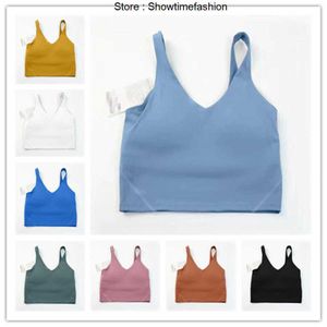 2023 lu-20 U Voltar Yoga Align Tank Tops Roupas de Ginástica Mulheres Casual Correndo Nu Apertado Sutiã Esportivo Fitness Linda Roupa Interior Colete Camisa 0QOY