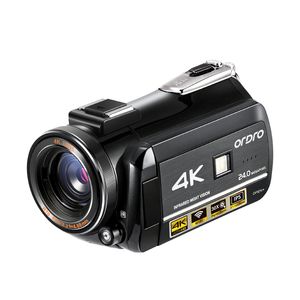 Ordro AC3 4K kamera IR Night Vision - Vlogging, YouTube ve Blogging için Profesyonel Video Kamera - Yüksek kaliteli çekimler için dijital kaydedici