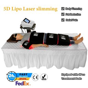 Slimming Machine LaserLipo Weight Loss Anti Cellulite Professional 5D Maxlipo Lipolaser Fat Burning Pain Therapy Salon Home Use Portable Equipment