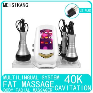 Inne przedmioty do masażu Meisikang 3 w 1 40K kawitacja ultradźwiękowa RF odmłodzenie skóry Dokręcenie przeciwblinowania odchudzanie odchudzanie maszyna do urody 230831