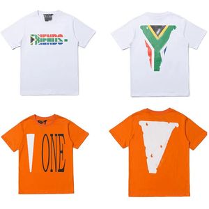 Yaz Vloness Mens T Shirt Tasarımcı Büyük Büyük V Friends T-Shirts Gevşek Tees Giyim Moda Marka Üstleri Luxurys Giyim Sokak Şort