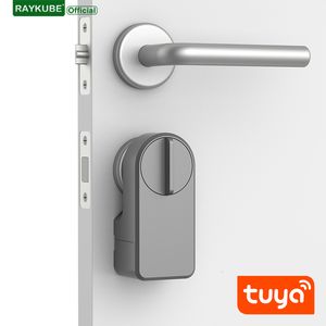 Serratura a chiave A1 Pro Max Bluetooth Smart Door Tuya APP Telecomando Sblocco senza chiave Cilindro di vita Facile installazione fai da te 230830