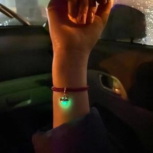 Glow Firefly pärlstav hängande armband halsband diy pendelltillbehör