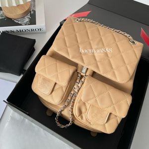 designer bag Backpack Calfskin luxury Genuine Leather fashion handbag caviar flap shoulder Cross Body Bags Lady women purses wallet duma Mini Hobo Tote Handbags