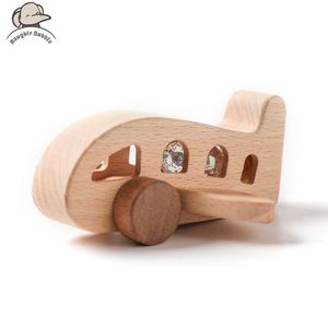 Aircraft Modle Wooden Toys Baby Toys Wooden Model Plane Baby Wooden Airplane Toy Woodiness Adornment Toy Blocks The Baby Pushed Baby Toys 230830