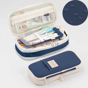 Карандашные сумки Kawaii Cencil Case Crencal Comploy Organizer Pen Box Cute Bag Muck для девочек обратно в школьные принадлежности корейские японские канцелярские товары HKD230831