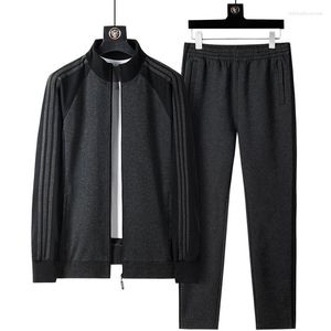 Erkek Trailsits Trailtsuit Moda Sporları Takım Erkek Standup Yaka Sonbahar Erkekler Giyim artı Boyut Boyut Giyim İki Parçalı Setler 5xl