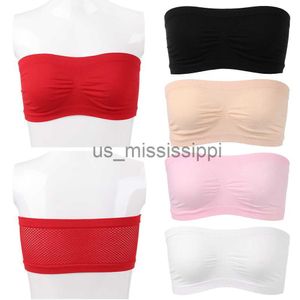 Other Health Beauty Items 1PC Women Fashion Seamless Strapless High Elastic Wrapped Invisible Strapless Chest Wraps Tube Tops Padded Stretchy Tube Tops x0831