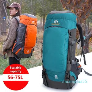 Ryggsäck 65L camping ryggsäck stor kapacitet utomhus klättring väska vattentät bergsklättring vandring vandring sportväskor