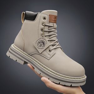 Botas Primavera Homens Tornozelo Homem Sapatos Plataforma Ferramentas Ao Ar Livre Motocicleta Caminhadas Mens Sapatilhas Militares 230831