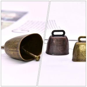 Dog Collars 2 Pcs Mini Wreath Cattle Sheep Bell Accessories Tinkle Brass Grazing Supplies Iron Anti-lost Bells