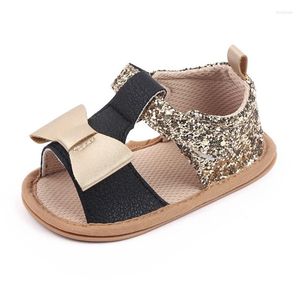 Sandals Kruleepo Born Boys Todder Girls Bowtie Slipper Shoes Baby Kids PU Leather Air Mesh Rubber Antiskid First Walkers